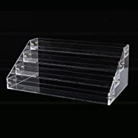 GOTOTOP Estante de Almacenamiento Organizador de Esmalte de Uñas de Acrílico para Muestras Exhibición Transparente (4…